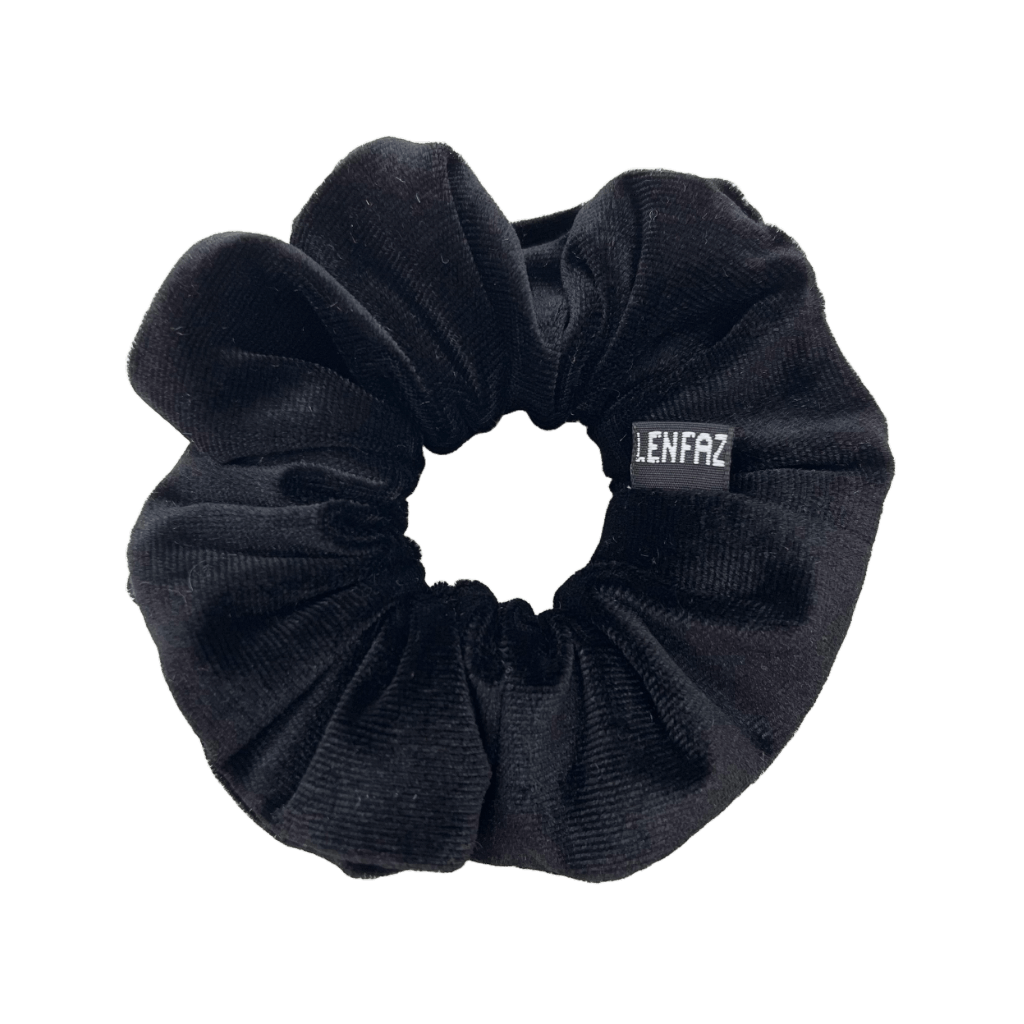 Everyday - Velvet Scrunchie -Black Diamond Color