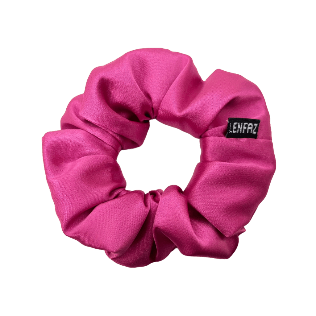 Everyday - Satin Silk Scrunchie - Barbie Pink Color