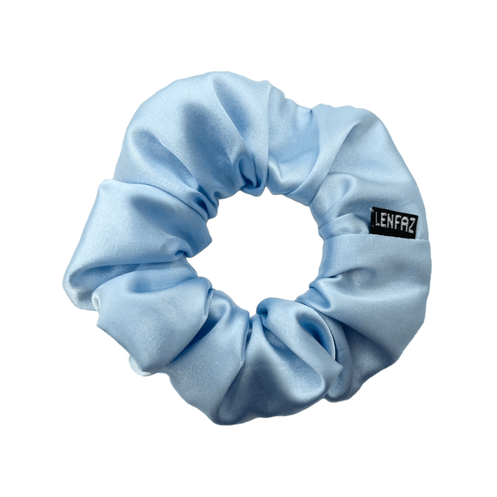 Everyday - Satin Silk Scrunchie – Cinderella Blue Color
