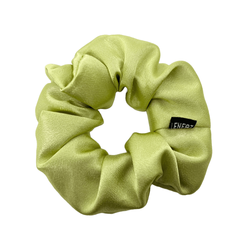Everyday - Satin Silk Scrunchie - Lime Green Color