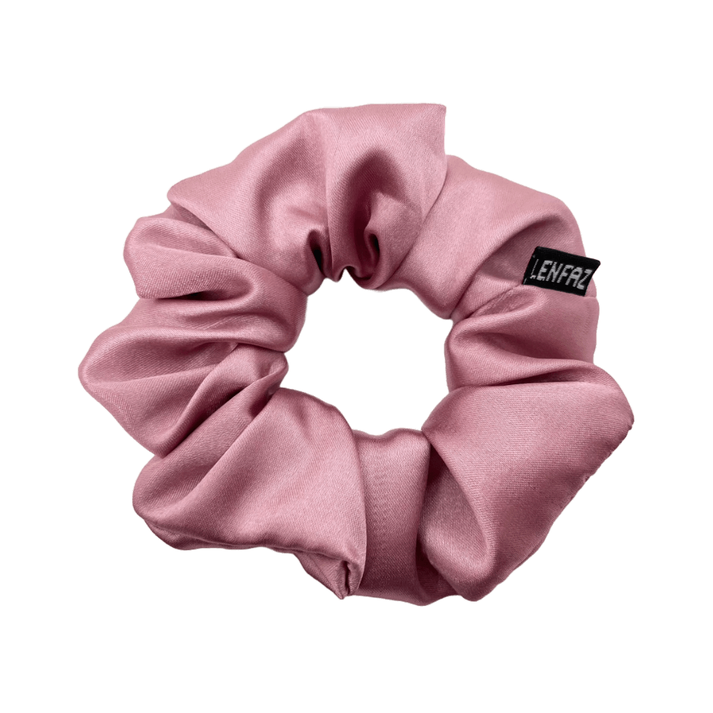 Everyday - Satin Silk Scrunchie – Pink Dreams Color