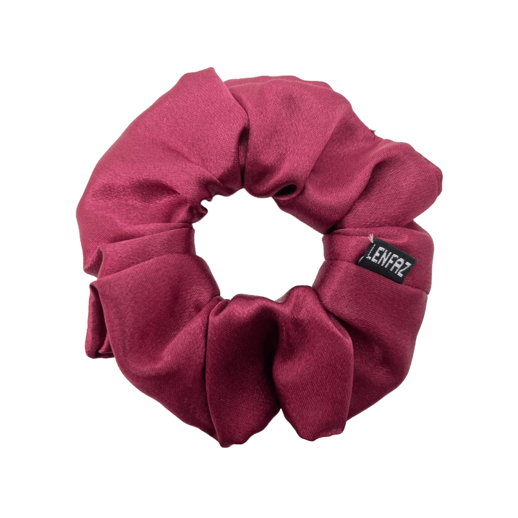 Everyday - Satin Silk Scrunchie - Scarlet Red Color