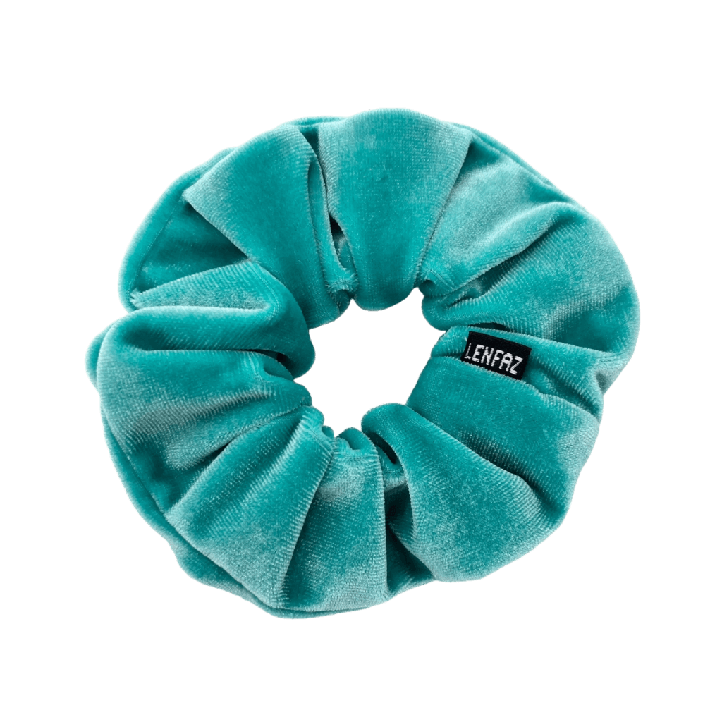 Everyday - Velvet Scrunchie -Sea Green Color