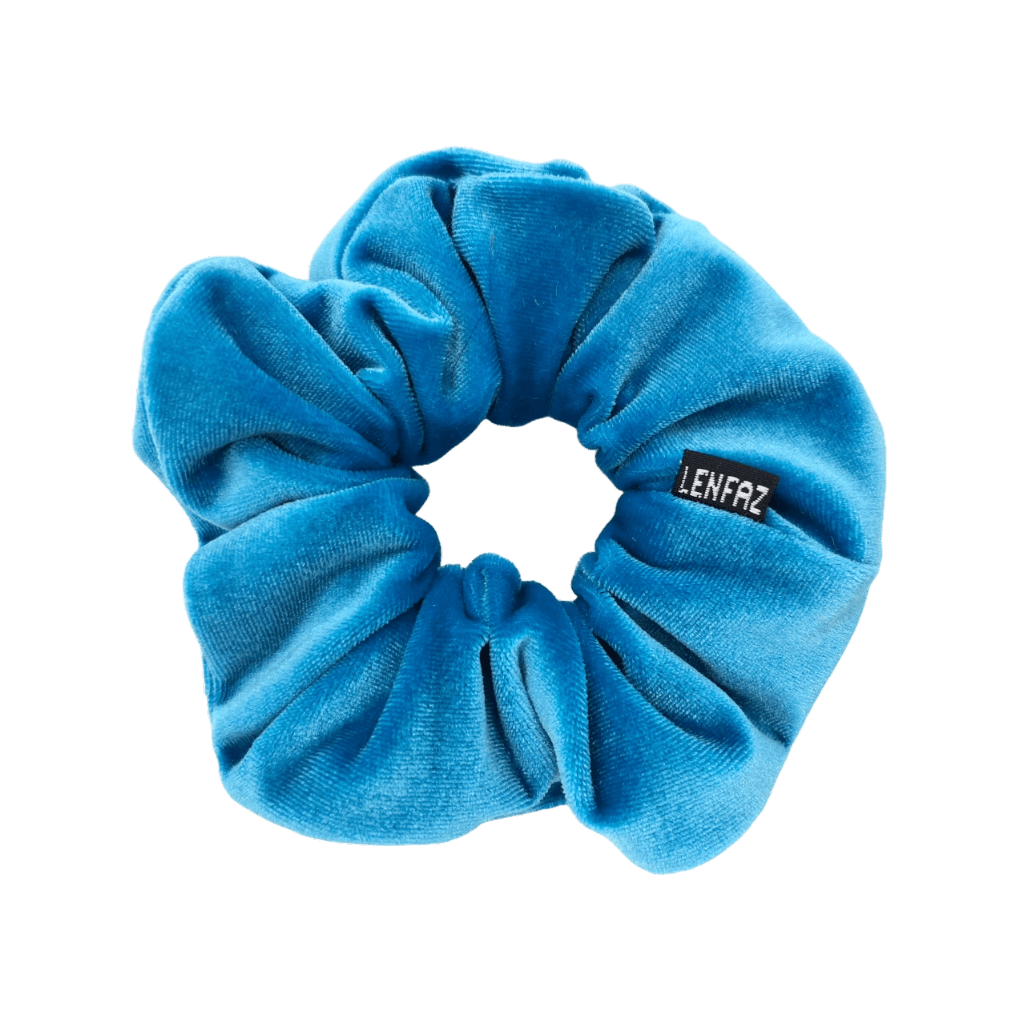 Everyday - Velvet Scrunchie -Sky Blue Color