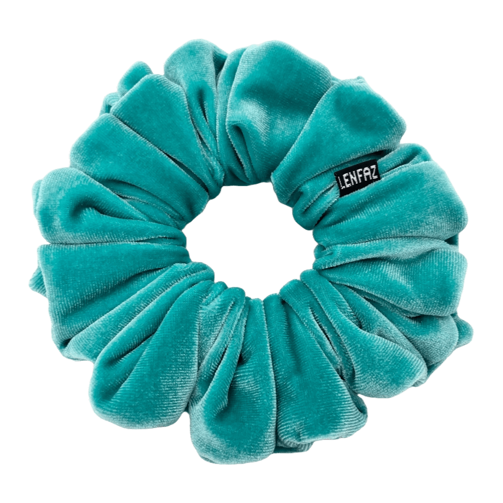 Sea Green Oversized Velvet Scrunchie
