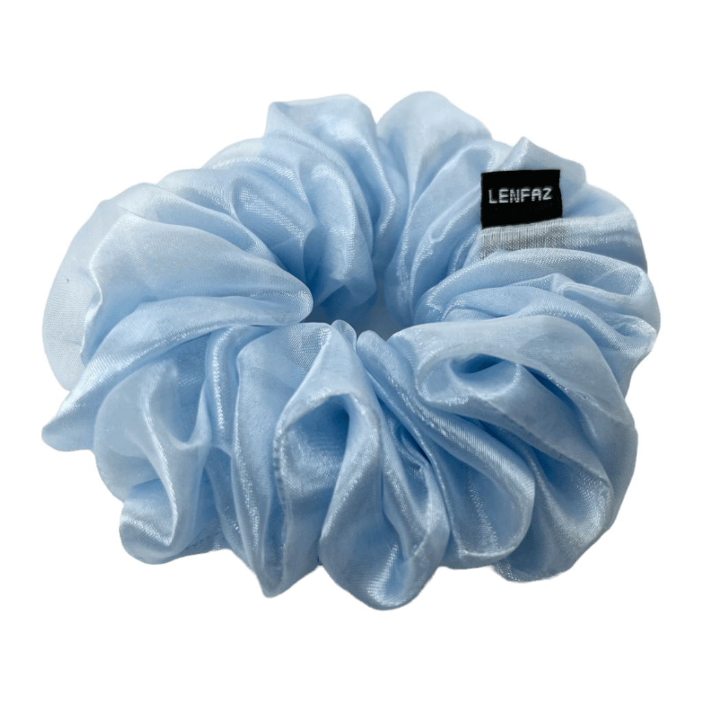 Organza Handmade Scrunchie – Baby Blue Color