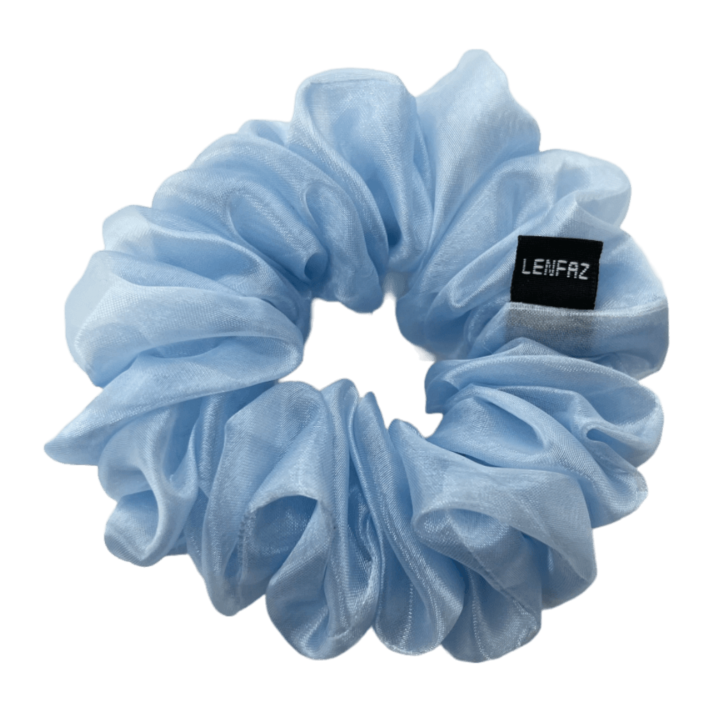 Organza Handmade Scrunchie – Baby Blue Color