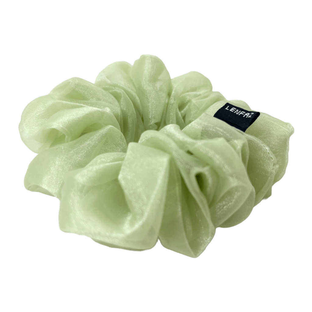 Organza Handmade Scrunchie – Matcha Green Color