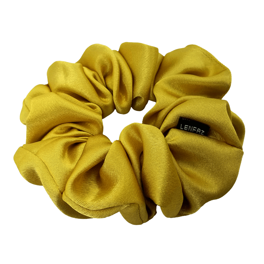 Satin Silk Scrunchie - Handmade – Luxury Gold Color