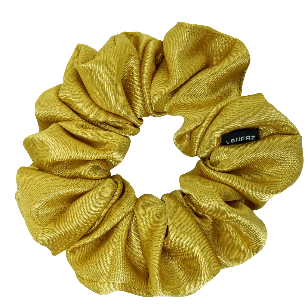 Satin Silk Scrunchie - Handmade – Luxury Gold Color