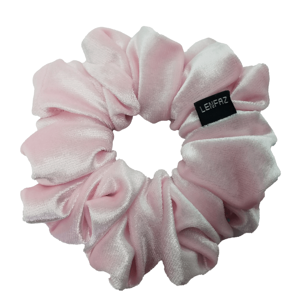 Velvet Scrunchie - Handmade – Petal Pink Color