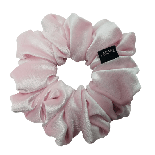 Velvet Scrunchie - Handmade – Petal Pink Color