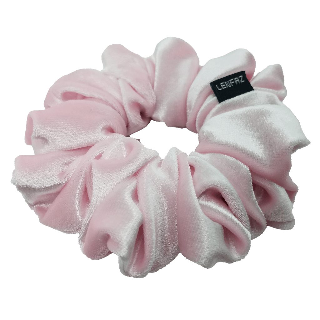 Velvet Scrunchie - Handmade – Petal Pink Color