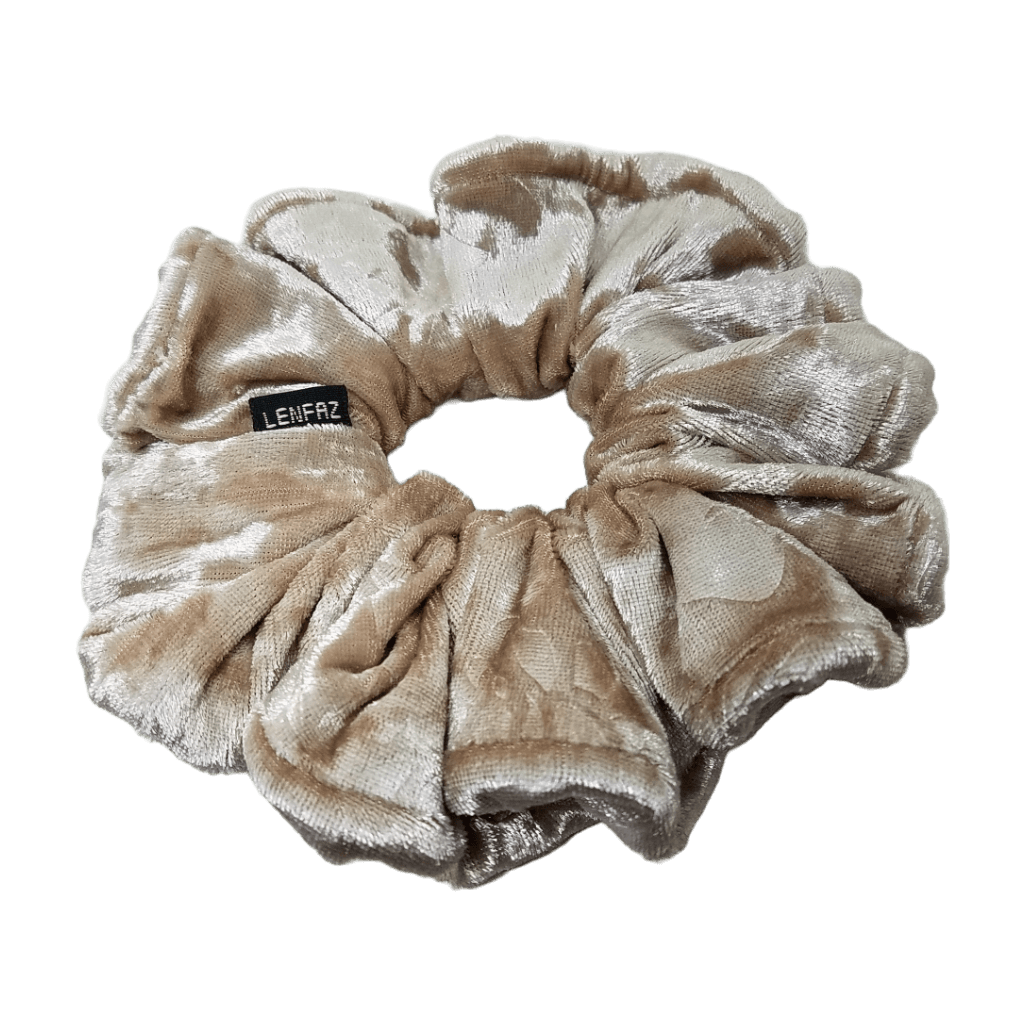 Velvet Scrunchie - Handmade – French Vanilla Color