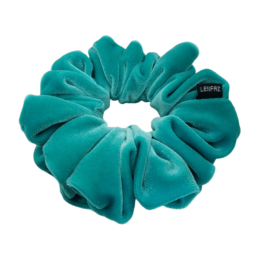 Velvet Scrunchie - Handmade – Sea Green Color
