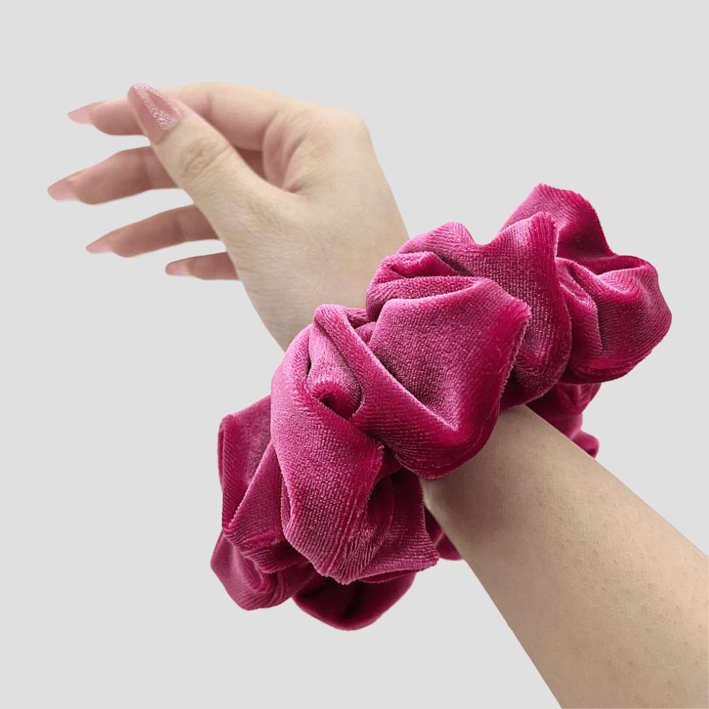 Very Berry Velvet Scrunchie - Steel Silver Mini Perfume Spray Btl.