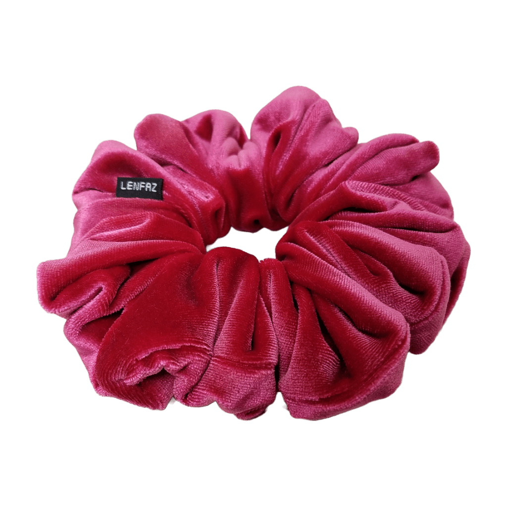 Velvet Scrunchie - Handmade – Very Berry Color