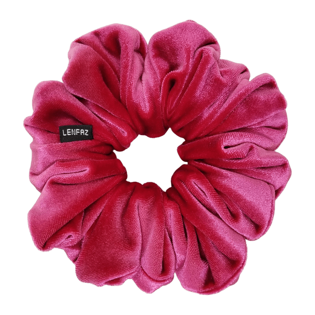 Velvet Scrunchie - Handmade – Very Berry Color