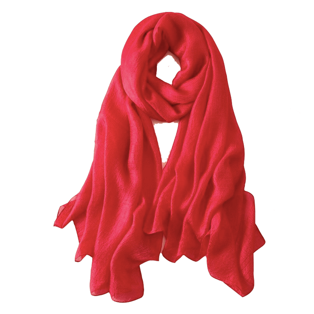 Fashion Scarf – Bright Red Color