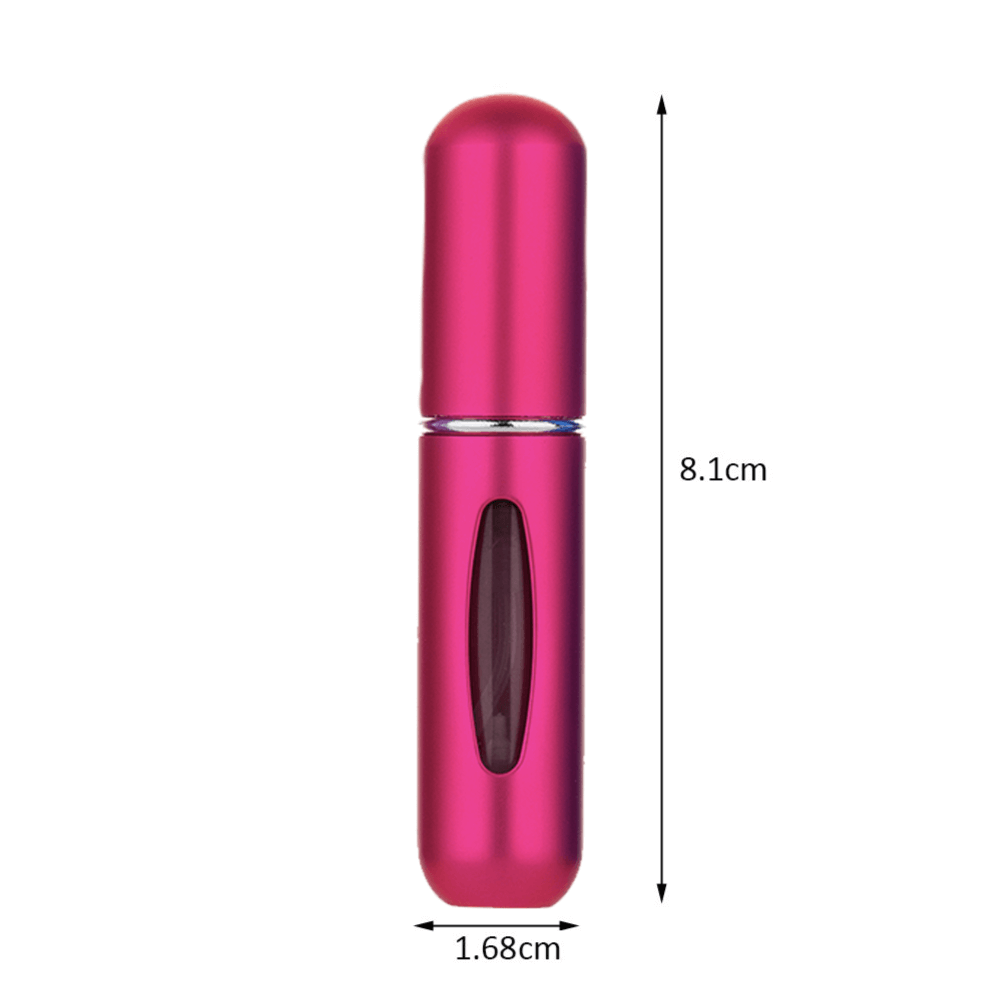 Fuchsia Pink 5ml Mini Refillable Perfume Spray Bottle