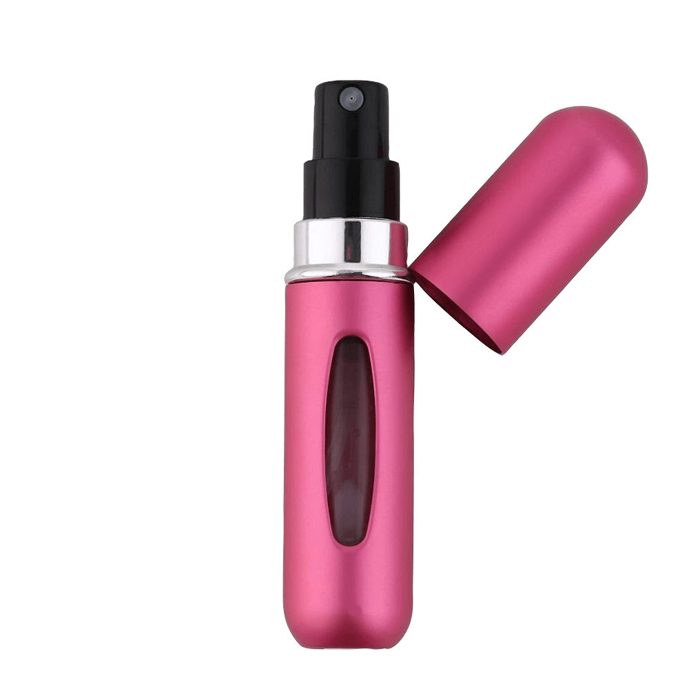 Fuchsia Pink 5ml Mini Refillable Perfume Spray Bottle
