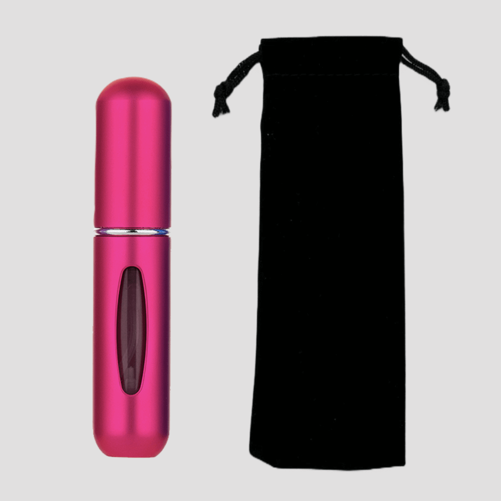 Fuchsia Pink 5ml Mini Refillable Perfume Spray Bottle