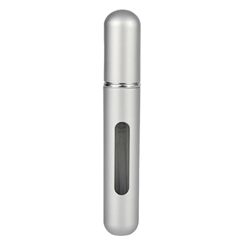 Mini Perfume Refillable Spray Bottle – 8ml – Steel Silver Color