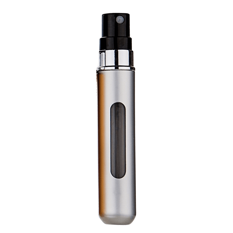 Steel Silver 8ml Mini Refillable Perfume Spray Bottle