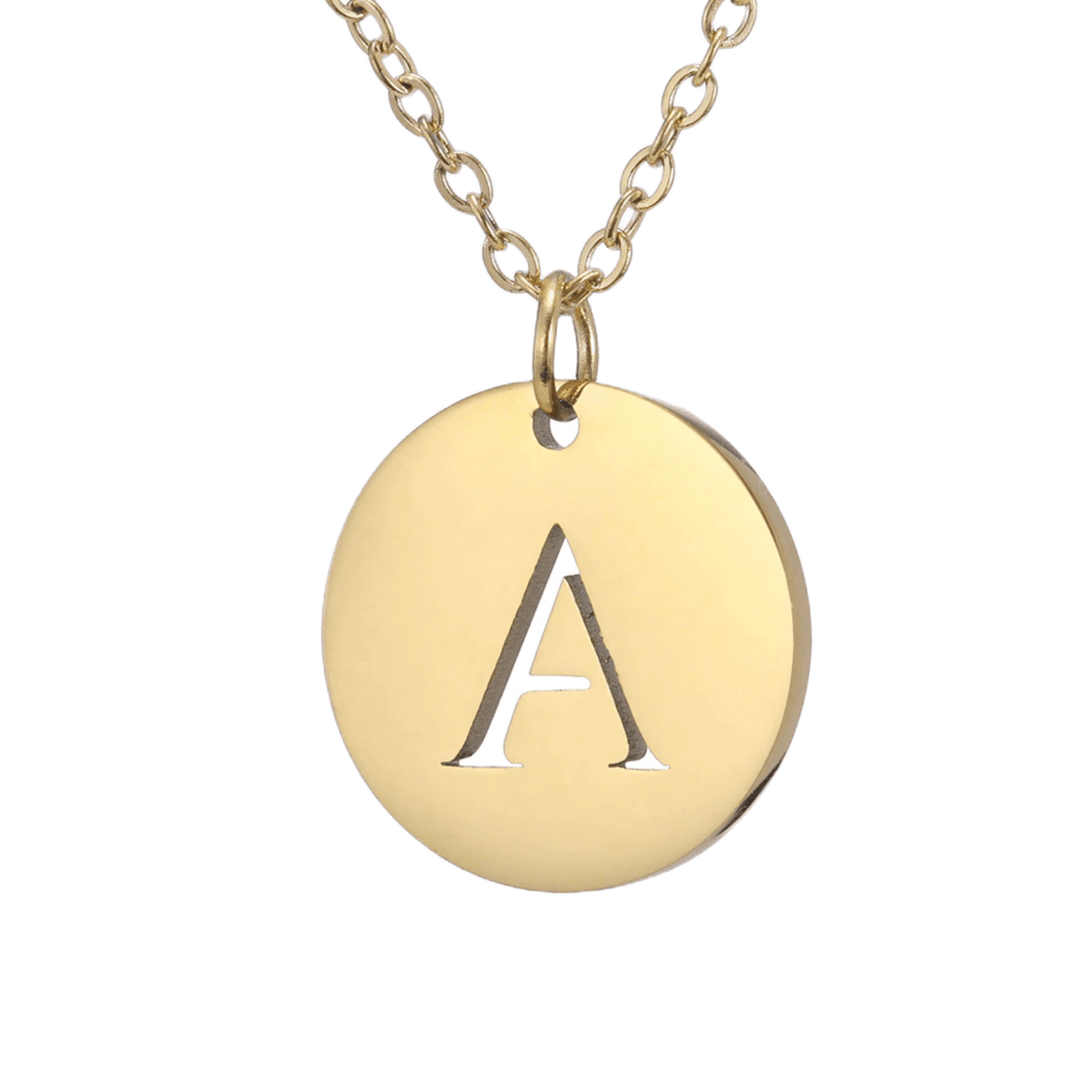 Alphabet Necklace - Gold Plated
