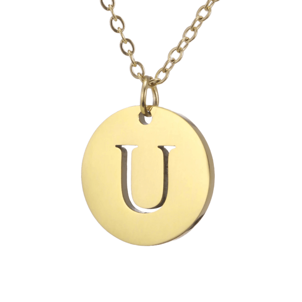Alphabet Necklace - Gold Plated