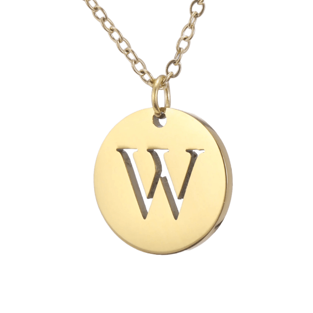Alphabet Necklace - Gold Plated