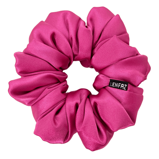 Barbie Pink Satin Silk Scrunchie