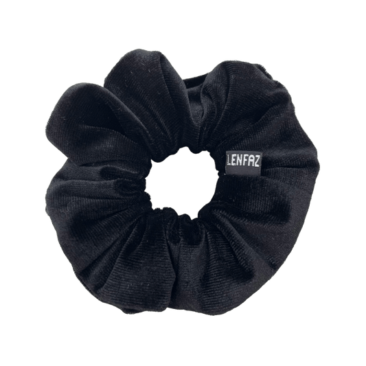 Everyday - Velvet Scrunchie -Black Diamond Color