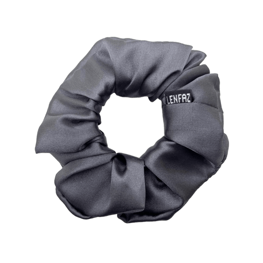 Everyday - Matte Silk Scrunchie - Charcoal Grey Color