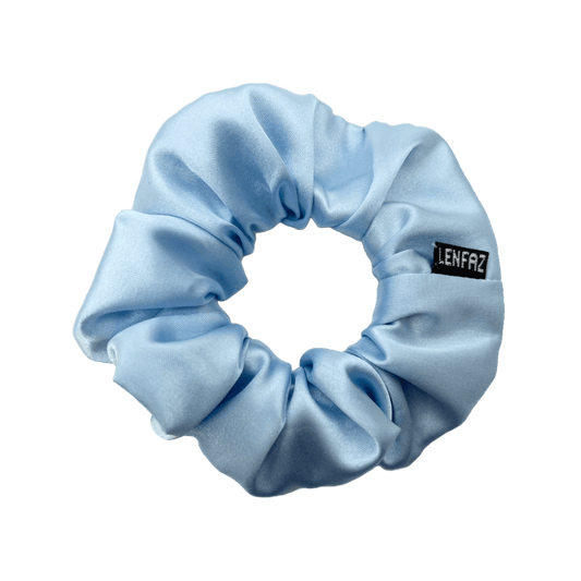 Everyday - Satin Silk Scrunchie – Cinderella Blue Color