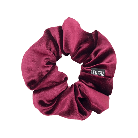 Everyday - Velvet Scrunchie -Intense Burgundy Color