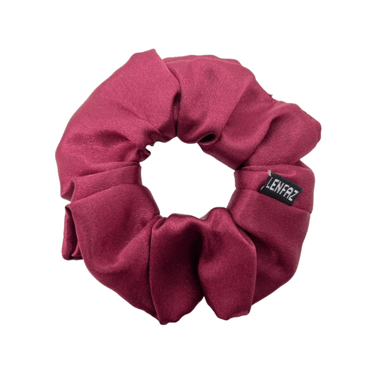 Everyday - Satin Silk Scrunchie - Scarlet Red Color