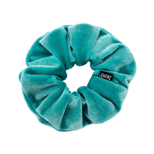 Everyday - Velvet Scrunchie -Sea Green Color