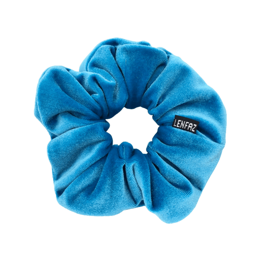 Everyday - Velvet Scrunchie -Sky Blue Color