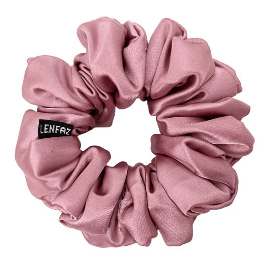 Pink Dreams Satin Silk Scrunchie