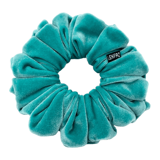 Sea Green Oversized Velvet Scrunchie