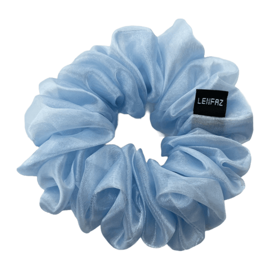 Organza Handmade Scrunchie – Baby Blue Color