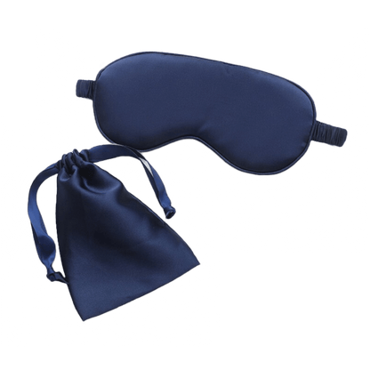 Navy Blue - Satin Silk Sleep Eye Mask