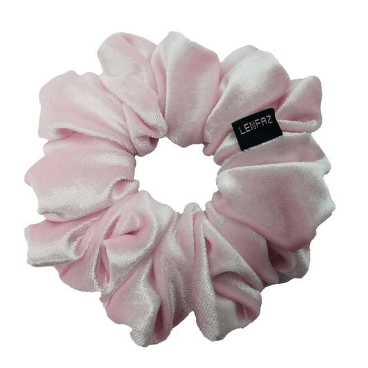 Velvet Scrunchie - Handmade – Petal Pink Color