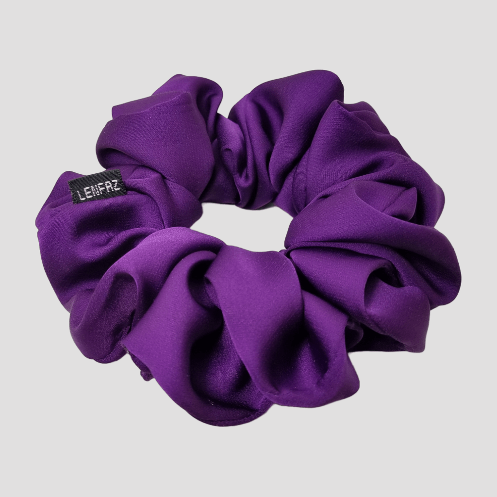 Plum Purple Matte Silk Scrunchie - Sage Green Mini Perfume Spray Btl.