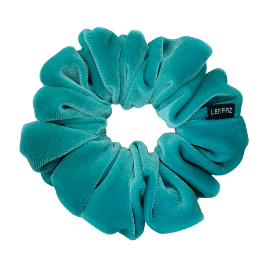 Velvet Scrunchie - Handmade – Sea Green Color