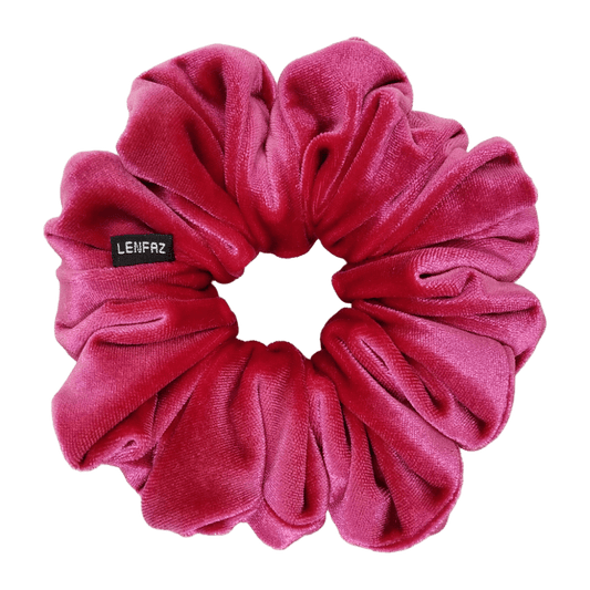 Velvet Scrunchie - Handmade – Very Berry Color