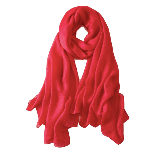 Fashion Scarf – Bright Red Color