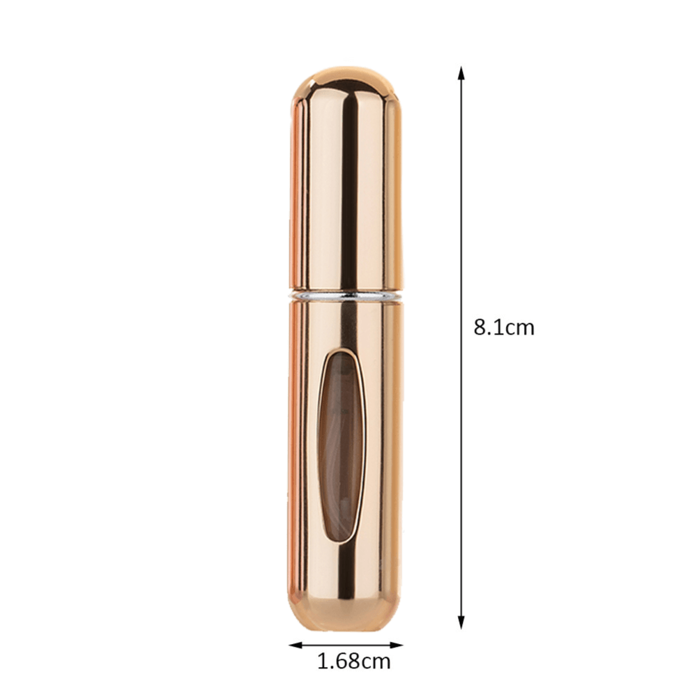 Royal Gold 5ml Mini Refillable Perfume Spray Bottle