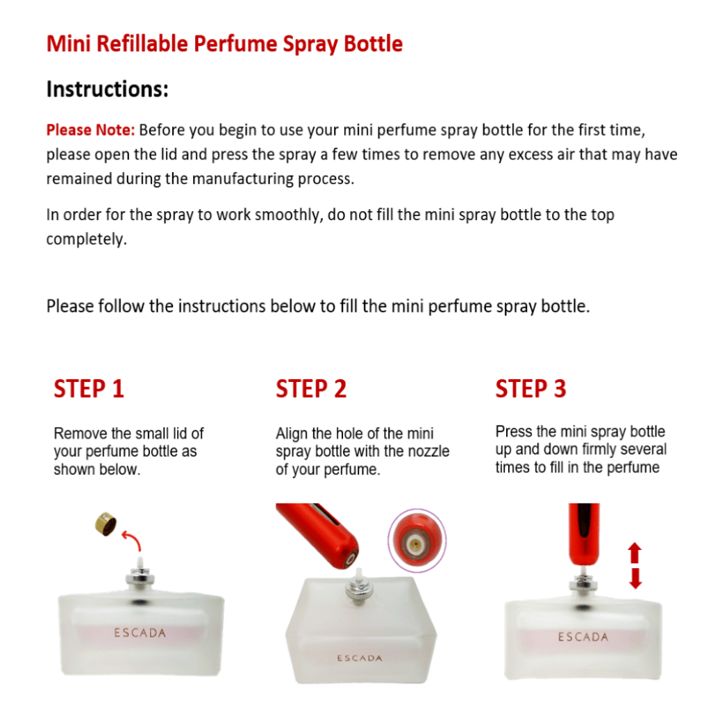 Bubblegum Pink 5ml Mini Refillable Perfume Spray Bottle